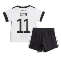 Dětský Fotbalový dres Německo Mario Gotze #11 MS 2022 Domácí Krátký Rukáv (+ trenýrky)